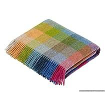 Wool Bed, Woollen Blankets, Plaid Throw Blanket, Rainbow Blanket, Couch Blanket, Wool Throw Blanket, Plaid Throw, Plaid Blanket, Picnic Rug