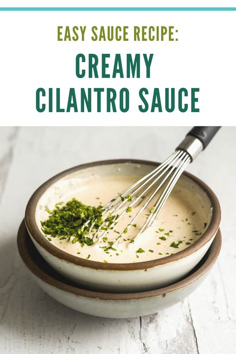 An easy sauce recipe with sour cream, cilantro, lime juice, hot sauce, and seasonings. This cilantro lime sauce is perfect as a creamy taco sauce, a sauce for pork carnitas, or even a creamy sauce to put on burgers! #cilantrosauce #tacosauce #fishtacosauce #creamysauce #spicysauce #cilantro #fishtacosauce #carnitassauce #saucefortacos #saucerecipe #easysaucerecipe #easydinner #easysauce #dippingsauce #sourcreamsauce #sourcream #cilantrolime Sauce With Sour Cream, Cilantro Sauce Recipe, Lime Sauce Recipe, Recipe With Sour Cream, Spicy Shrimp Tacos, Pork Sauce, Cilantro Lime Sauce, Cream Fresh, Cilantro Sauce