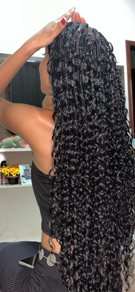 Gypsy braids Caribbean Braids, Teen Braid Styles, Braids With Gold Cuffs, Island Hairstyles, Braid Colours, Bora Braids, Passion Twists, Types Of Braids, Quick Braided Hairstyles