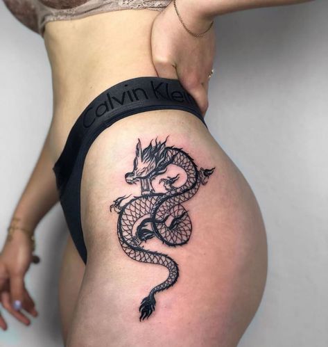 You know what's worse than having a messed up tattoo design on your skin forever? Getting called out about that epic fail online. Dragon Tattoo For Women, Hip Tattoos Women, Thigh Tattoos Women, My Tattoo, Cute Tattoos For Women, Discreet Tattoos, Hip Tattoo, Dope Tattoos, Piercing Tattoo