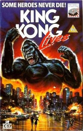 King Kong Lives (1986) King Kong Movie, King Kong 1933, Monster Verse, King Kong Art, King Kong Vs Godzilla, Kong Godzilla, Cool Monsters, Classic Monsters, Alternative Movie Posters