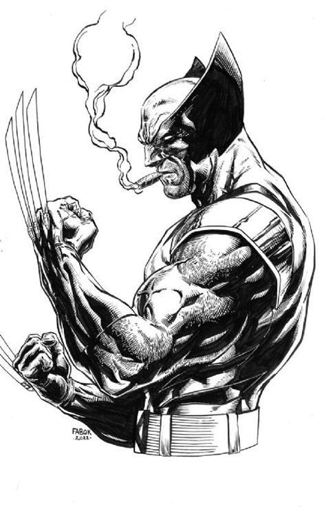 Wolverine Tattoo, Wolverine Comic Art, Jason Fabok, Wolverine Artwork, Comic Book Tattoo, Marvel Art Drawings, Comic Art Sketch, Marvel Wolverine, Xmen Art