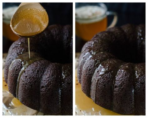 Hot Chocolate Buttered Rum Bundt Cake Rum Bundt Cake, Dense Chocolate Cake, Chocolate Rum Cake, Butter Rum, Buttered Rum, Hot Buttered Rum, Everything Chocolate, Yummy Deserts, Holiday Eating