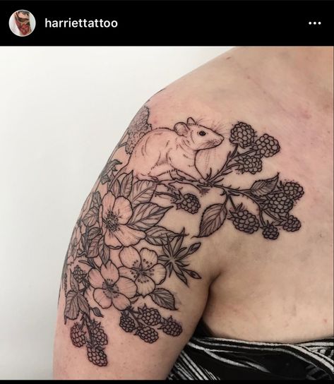 Bro Tattoos, Mouse Tattoo, Rat Tattoo, Pet Rat, Mouse Tattoos, Botanical Tattoo, Memorial Tattoos, Up Tattoos, Time Tattoos