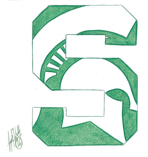 Michigan State Spartans Michigan State Tattoo Ideas, Michigan State Tattoo, Michigan State Spartans Logo, Michigan Tattoos, Michigan State Spartans Football, State Tattoos, Michigan State Football, State Crafts, Cooler Painting