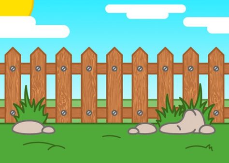 Cartoon Picket Fence Vector | Free Download Fence Wall Design, Cctv Monitor, Covert Cameras, Classroom Birthday, Backyard Inspo, Backyard Fences, Classroom Crafts, Picket Fence, Wood Fence