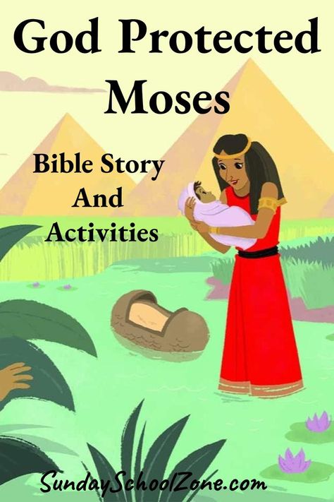 Moses Bible Story Pictures, Miriam And Moses Activities, Moses Object Lesson, Miriam And Moses Craft, Story Of Moses For Kids, Moses Crafts For Kids Sunday School, Moses Bible Activities For Kids, Moses Sunday School Craft, Moses Games For Kids