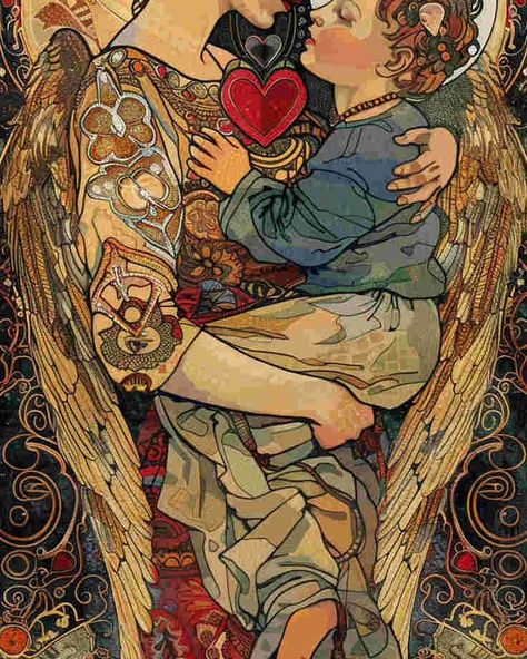 healing the relationship with mother❤️｜original spiritual artwork 🧚🏻original AI art combine with spirituality 👉commercial use unavailable #healingart #spiritualart #spiritualawakenings #spiritualhealing #arthealing #aiartist Self Healing Images, Healing Artwork, Healing Images, Healing Relationships, Spiritual Artwork, Spiritual Healing, Self Healing, Spiritual Art, Art Therapy