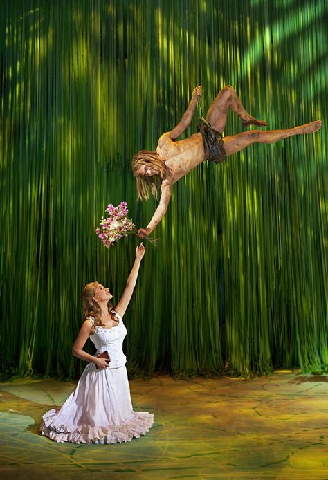 tarzan the musical Tarzan Musical, Tarzan Of The Apes, Tarzan And Jane, Jane Porter, Apollo Theater, Disney Musical, Theatre Stage, Theatre Life, Broadway Theatre