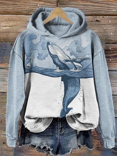 Art Contrast, Three Digit Numbers, Lino Art, Whale Art, Cozy Hoodie, Cool Clothes, Dream Clothes, Fabric Painting, Credit Card Debit