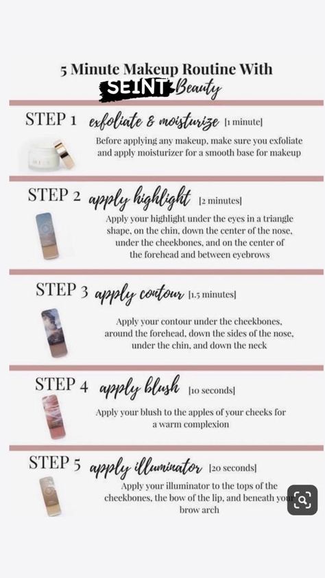 Seint Post Ideas, How To Apply Seint Make Up, Seint Makeup Tutorials For Beginners, Seint Swatches, Sient Makeup, Older Makeup, Saint Makeup, Face Makeup Steps, Strobing Makeup