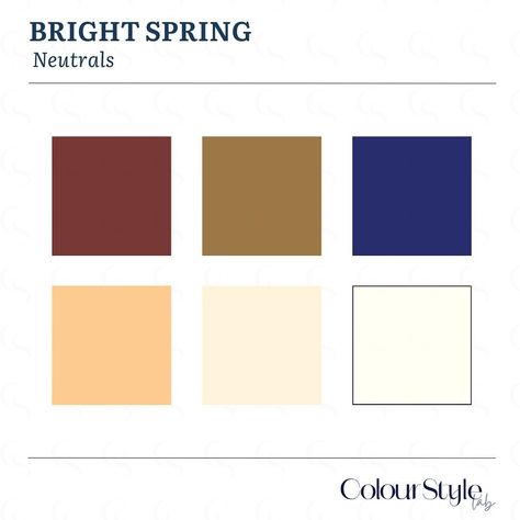 Some of the best colours, neutrals and colours to avoid for BRIGHT SPRING. . . . . . . . #colouranalysis #brightspring #springpalette #style #color #coloranalysis Bright Spring Color Palette Neutrals, Colour Analysis Spring, Bright Spring Color Analysis, Bright Spring Neutrals, Spring Board, Color Seasons, Colour Analysis, Clear Spring, Spring Palette