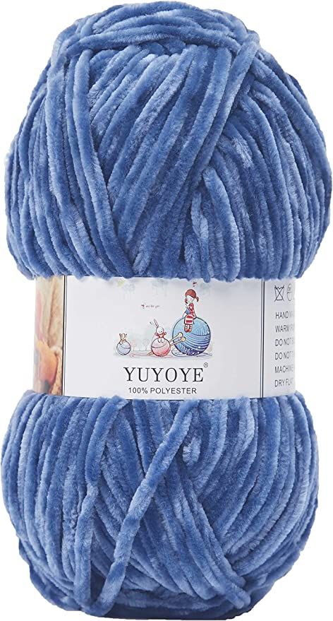 Amazon.com: YUYOYE Chenille Yarn for Knitting and Crochet DIY Craft,Velvet Yarn, Navy Blue-30 Afghan Loom, Good Night Cards, Good Night Funny, Velvet Yarn, Chenille Yarn, Crochet Diy, Knitting And Crochet, Good Morning Coffee, Crochet Basics