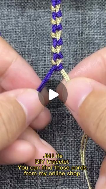 Chinese Cord Bracelets, Rope Tutorial, Chinese Knotting Cord, Crochet Bracelets, Chinese Knotting, Make Bracelet, Handmade Tutorial, Bracelet Rope, Knit Bracelet