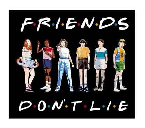 Friends don't lie, Stranger things, In a world full of ten's be an Eleven, the upside down place… | Stranger things, Stranger things sticker, Stranger things poster Stranger Things Png, Stranger Things Friends, Stranger Things 2017, Friends Dont Lie, Stranger Things Tattoo, Lucas Stranger Things, Stranger Things Upside Down, Starnger Things, Stranger Things Logo