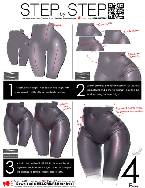 Fabric Digital Art Tutorial, Celana Jogger Wanita, Drawing Anime Bodies, Concept Art Tutorial, Anatomy Tutorial, Digital Painting Techniques, Manga Drawing Tutorials, Drawing Anime Clothes, Digital Painting Tutorials