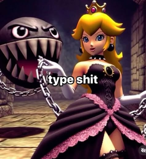 Mario Princesses, Goth Princess, Gothic Princess, Funny Reaction, Funny Reaction Pictures, Reaction Memes, Playlist Covers, Really Funny Pictures, Just Girly Things