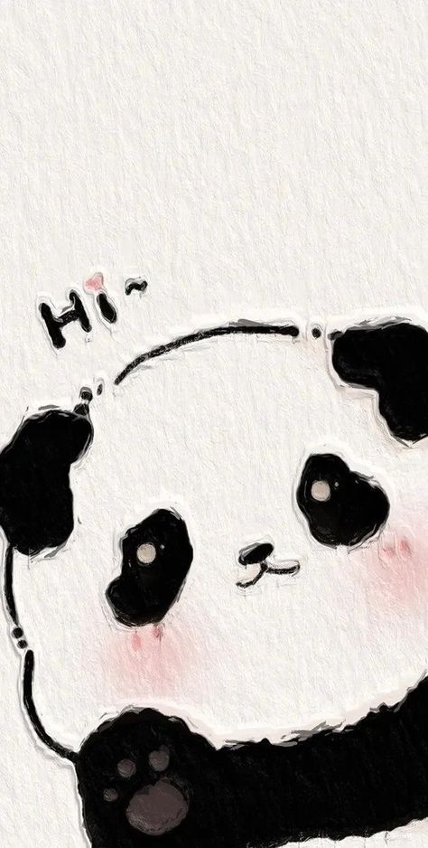 Panda Wallpaper Iphone, Panda Background, Color Projects, Cute Panda Drawing, Panda Drawing, Iphone Wallpaper Cat, Whatsapp Wallpaper Cute, Drawing Animals, Panda Art