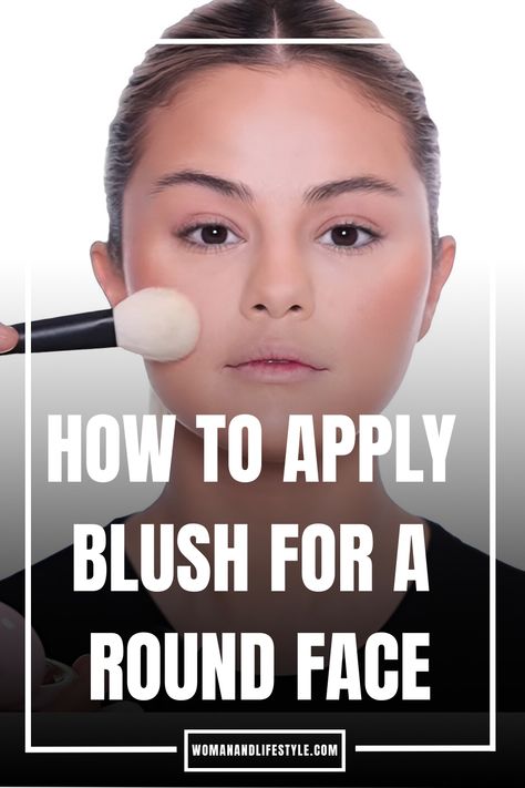 How To Apply Blush For A Round Face How To Put On Blush How To Apply, How To Blush Cheeks, How To Apply Blush Round Face, Apply Blush Round Face, How To Put Blush On, How To Apply Cream Blush, How To Put On Blush, Blush Placement Round Face, Blush For Round Face