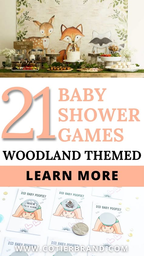 Are you looking for some of the best woodland-themed baby shower games around? Well, you've certainly come to the right place! Woodland Theme Games, Baby Shower Games Woodland Theme, Spring Woodland Baby Shower Theme, Woodland Baby Shower Theme Games, Woodland Creature Baby Shower Ideas, Woodland Animal Baby Shower Ideas, Forest Animal Baby Shower Ideas, Woodland Theme Baby Shower Girl, Woodland Themed Baby Shower Boy