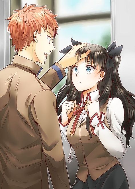 Shirou X Rin, Rin Tohsaka, Shirou Emiya, Tohsaka Rin, Anime Nerd, Fate Zero, Type Moon, Stay Night, Fate Stay Night