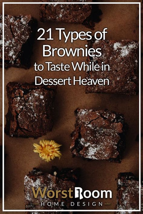 Types of Brownies Different Types Of Brownies, Types Of Brownies, Brownie Flavors, Fudge Chocolate, Chewy Brownies, Chocolate Crunch, Candy Sweet, Brownie Recipes, Chocolate Candy