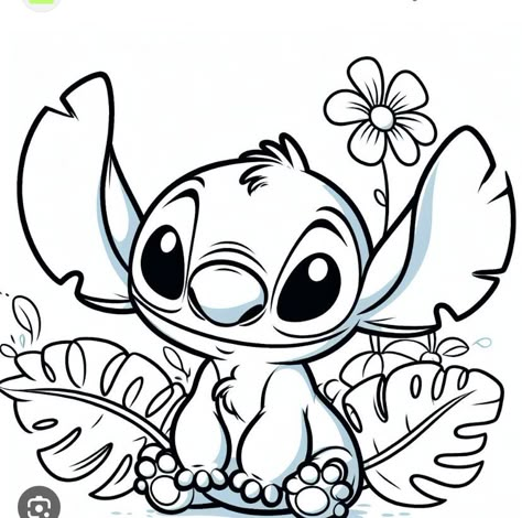 Disney Stitch Tattoo, Lilo En Stitch, Stitch Coloring Pages, Stitch Tattoo, Arte Doodle, Lilo And Stitch Drawings, Lilo Y Stitch, Stitch Drawing, Disney Colors