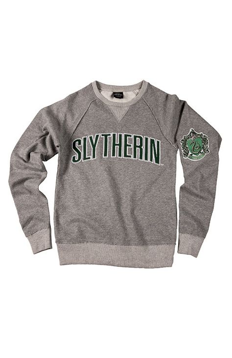 Image for Slytherin™ Adult Sweatshirt from UNIVERSAL ORLANDO Slytherin Sweatshirt, Slytherin Clothes, Slytherin Fashion, Harry Potter Universal Studios, House Icon, Harry Potter Slytherin, The Wizarding World Of Harry Potter, Harry Potter Sweatshirt, House Name