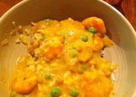 Curried Prawns, Curry Prawns, Coeliac Recipes, Prawns Recipes, Cheap Easy Recipes, Lazy Night, Meals For 1, Prawn Dishes, Seafood Dinners