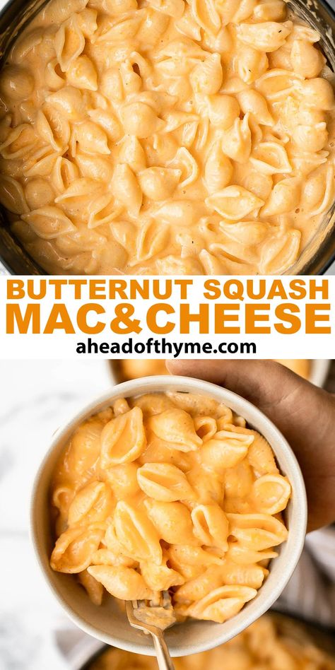 Butternut Squash Mac Cheese, Squash Butternut, Squash Mac And Cheese, Butternut Squash Mac, Shell Pasta, Butternut Squash Mac And Cheese, Classic Mac And Cheese, Butternut Squash Puree, Squash Puree