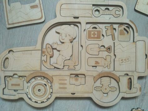 The vector file Laser Cut Jeep Kids Learning Puzzle CDR File is a Coreldraw cdr ( .cdr ) file type, size is 1.8 MB, under laser cut vectors. Wooden Presents, Wood Crafts For Kids, Fun Brain Teasers, Laser Crafts, Diy Kids Furniture, Wood Projects For Kids, Mdf Crafts, Wood Games, Jigsaw Puzzles For Kids