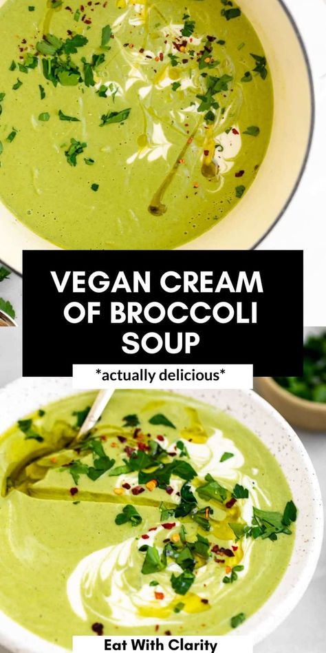 Instant Pot Broccoli Soup, Vegan Broccoli Soup, Broccoli Soup Healthy, Quick Vegetarian Dinner, Instant Pot Vegan, Best Gluten Free Bread, Vegan Broccoli, Healthy Instant Pot, Cream Of Broccoli