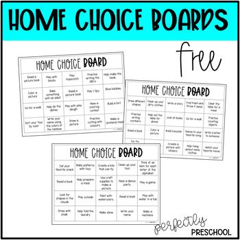 These 3 choice boards are a great take home for any preschooler. It provides a variety of activities for children to choose from. Use during breaks, over the summer, or in your home school routines. Preschool Homework, Literacy Activities Preschool, Online Preschool, Preschool Schedule, Preschool Teachers, Choice Board, Life Skills Special Education, Choice Boards, Activities For Children