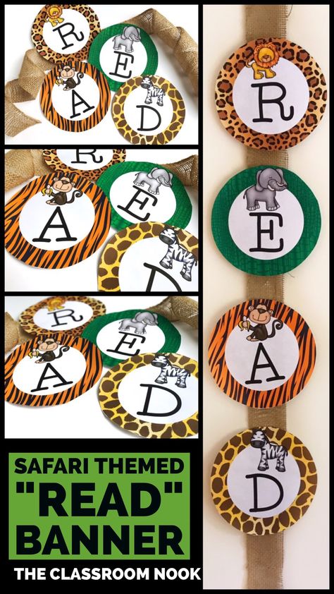 Sweet Safari Classroom, Giraffe Classroom, Jungle Theme Classroom Decorations, Safari Theme Classroom, Safari Classroom, Jungle Classroom, Jungle Safari Theme, Teaching Hacks, Reading Week