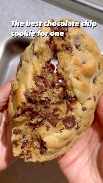 Single Cookie Recipe, Single Serve Cookie, Levain Cookies, Single Cookie, Newborn Feeding, Best Chocolate Chip Cookie, More Recipes, Mini Chocolate Chips, Single Serve