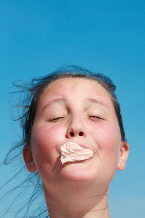 Photographs from the book Bubblegum by photographer Emily Stein showing children enjoying blowing bubblegum with frustration, excitement, surprise and concentration Buble Gum, Bubble Gum Cards, Blowing Bubble Gum, Paper Collage Art, Blowing Bubbles, Photo Series, Photoshoot Outfits, 인물 사진, Summer Photography