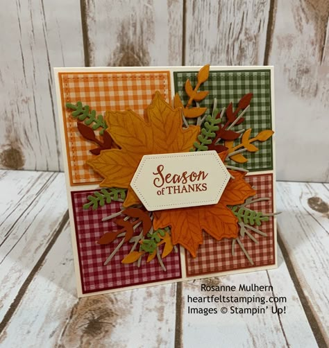 Stampin Up Fall Birthday Cards, Kids Thanksgiving Cards, Stampin Up Thanksgiving Cards, Stampin Up Thanksgiving, Thanksgiving Card Ideas, Fall Cards Handmade, Thanksgiving Cards Handmade, Fall Greeting Cards, Kids Thanksgiving