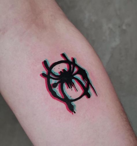 Spider Verse Tattoo Ideas, Across The Spider Verse Tattoo, Spider Verse Tattoo, Spiderverse Tattoo, Spiderman Tattoo, Verse Tattoos, Abstract Tattoo Designs, Spiderman Ps4, Hand Doodles