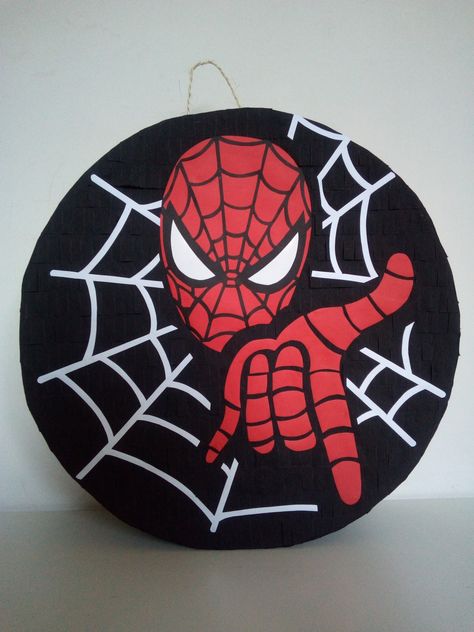 Follow me on Instagram as @MMPinatas Spiderman Pinata, Homemade Pinata, How To Make Pinata, Marvel Birthday Party, Birthday Pinata, Piñata Ideas, Happy Birthday Friends, Spiderman Birthday Party, Diy Pinata