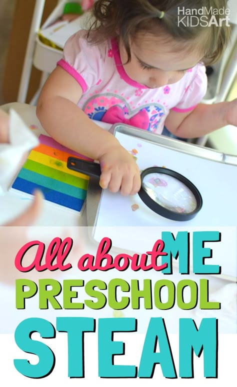 Observe and explore your own unique fingerprint with this "All About Me" Science activity for preschoolers. All About Me Preschool Theme, Me Preschool Theme, Stem Activities Preschool, Preschool Stem, Preschool Science Activities, All About Me Preschool, All About Me Activities, Science Experiments For Preschoolers, About Me Activities