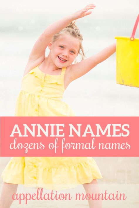 Anna, Annalise, and Annika: The Annie Names - Appellation Mountain Anna Name, Top 100 Names, Literary Names, Brave Princess, Annette Funicello, Orphan Girl, Classic Girl, Stylish Couple, American English