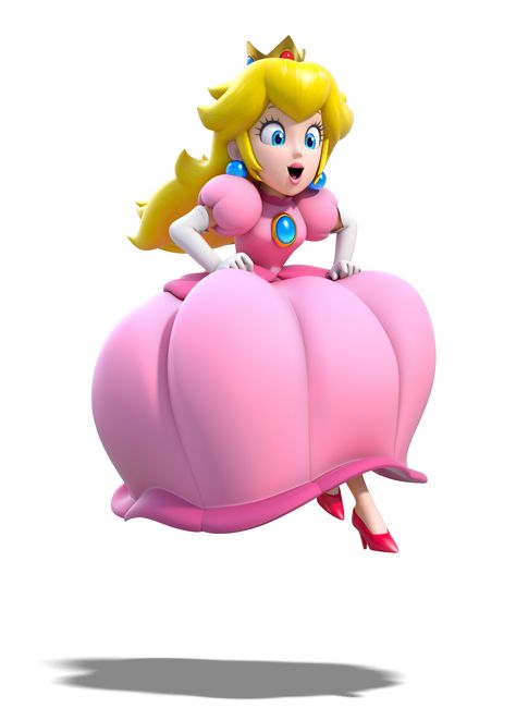 Vestido flotador Mario Bros Png, Super Mario 3d World, Non Disney Princesses, Super Princess Peach, Super Mario Princess, Super Princess, Peach Mario, Nintendo Princess, 3d World