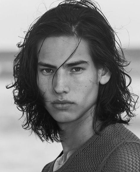 Male Face Claims Long Black Hair, Asian Male Portrait Reference, Long Haired Men Reference, Men With Soft Features, Male Model Face Reference, Asian Modeling Men, Male Faces Drawings, Masculine Female Face, Masculine Face Reference