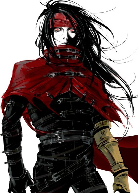 Shirin on X: "idk who this guy is i just rlly love his design https://t.co/MZl9JwAc4f" / X Obsessed With Him, Vincent Valentine, Final Fantasy Artwork, Final Fantasy Art, Ghost Of Tsushima, Goth Girl, Valentines Art, Fantasy Male, Fantasy Series