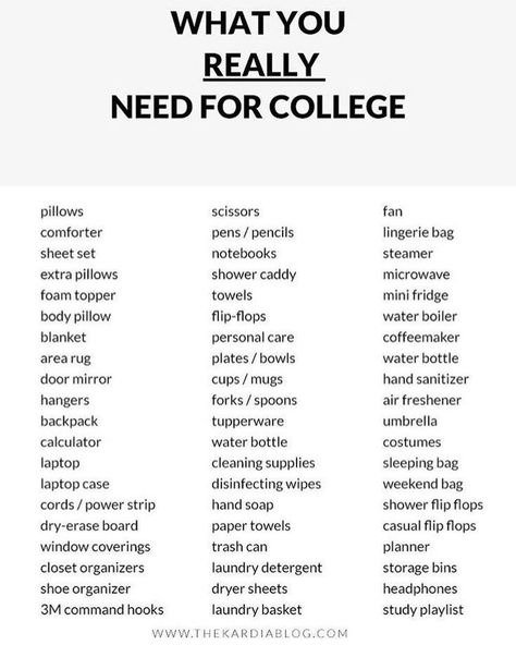 College Dorm List, Girl College Dorms, College Dorm Checklist, Dorm Room Checklist, Dorm Checklist, Sainte Chapelle Paris, College Packing Lists, College Checklist, Ideas Habitaciones