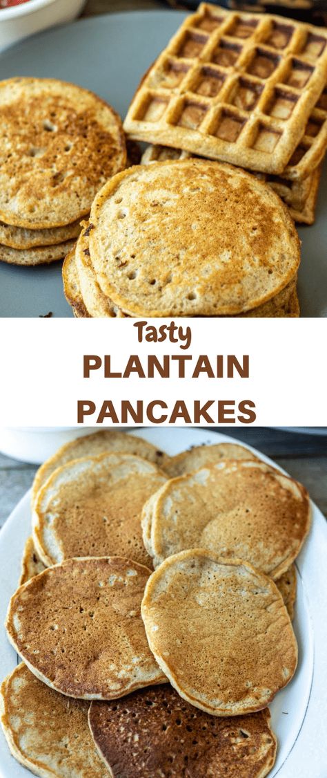 Plantain Flour Pancakes, Breakfast Plantains, Plantain Pancakes, Southern Foods, Brunch Dessert, Pancakes For Breakfast, Plantain Recipes, Flour Bread, Banana Pancakes Recipe