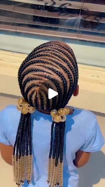 Toddlers and Tangles | ☀️🕶️I see sun rays and smiles when I look at this summer-rrific hairstyle. This cutie pie’s 🥰 has two back ponytails with beads, and is... | Instagram Two Back Ponytails, Kids Braided Hairstyles Ponytail, Two Braided Ponytails For Kids, Long Braid Ponytail With Rhinestones, Kiddie Braided Ponytail, Rhinestone Ponytail Braid, Beaded Ponytail, Braided Ponytail With Bangs For Kids, Toddler Braided Ponytail With Beads