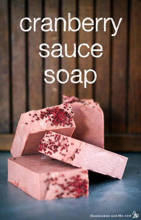 Holiday Inspired Cranberry Sauce Cold Process Soap Recipe Savon Diy, Săpunuri Handmade, Cold Process Soap Recipes, Soap Making Recipes, Soap Craft, Christmas Soap, Soap Recipe, Soap Making Supplies, Homemade Soap Recipes