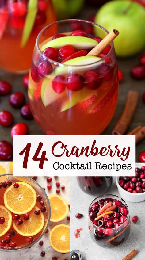 Fall Drinks With Cranberry Juice, Christmas Drinks Alcohol Cranberry, Vodka And Cranberry Drinks Cocktails, Cinnamon Cranberry Cocktail, Festive Cranberry Cocktails, Christmas Cocktails With Cranberries, Cranberry Gingerale Cocktails, Cranberry Cocktails Recipes, Thanksgiving Drinks Alcohol Cranberry