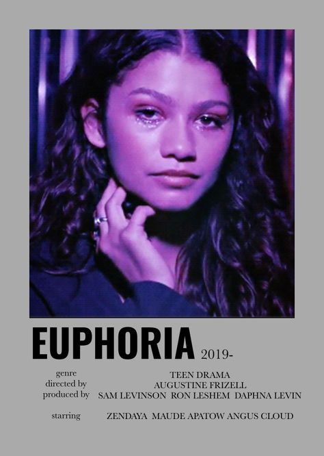 Euphoria Movie Poster, Euphoria Movie, Euphoria Show, Wall Posters Quotes, Rue Euphoria, Minimal Posters, Prints Bedroom, Film Posters Art, Iconic Movie Posters